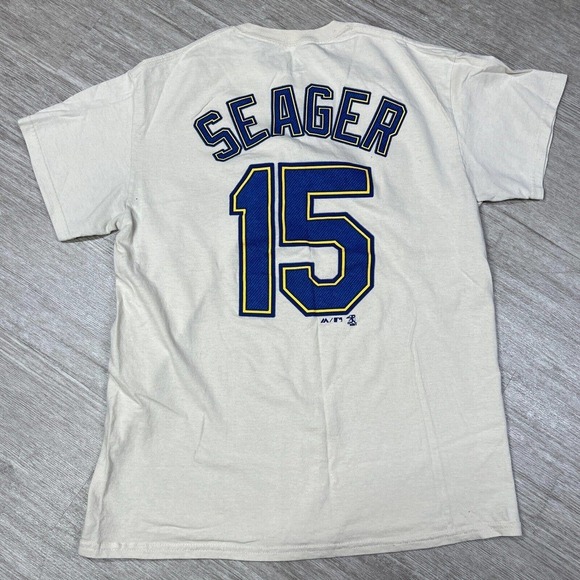 Seattle Mariners Kyle Seager Shirt #15 Men's Medium Majestic Official MLB Gear - Picture 2 of 6